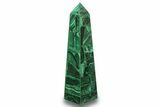 Tall, Polished Malachite Obelisk - DR Congo #266059-1